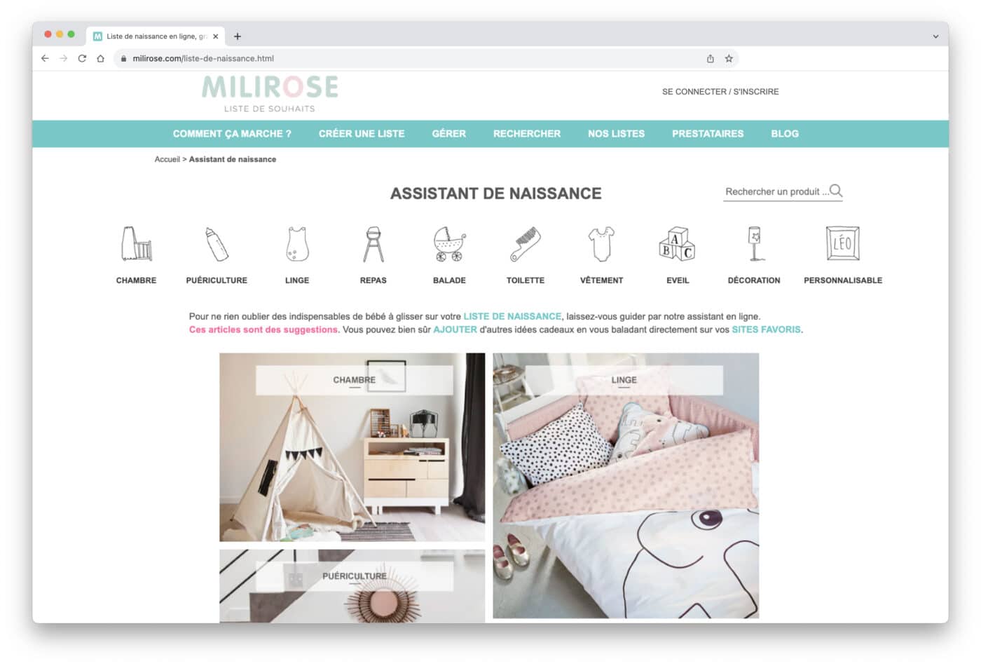 Coup de cœur pour Milirose !
Organiser l’arrivée de bébé n’a jamais été aussi simple (et fun !) : avec Milirose, créez une liste de naissance ultra personnalisée, multi-boutiques et 100% gratuite. En quelques clics, rassemblez toutes vos envies sur une seule plateforme, ajoutez des articles depuis n’importe quel site, proposez une cagnotte, ou même un cadeau collaboratif… Le tout avec un assistant de naissance pour vous guider pas à pas !
Un site moderne, malin et super convivial, qui nous a vraiment conquis ❤️