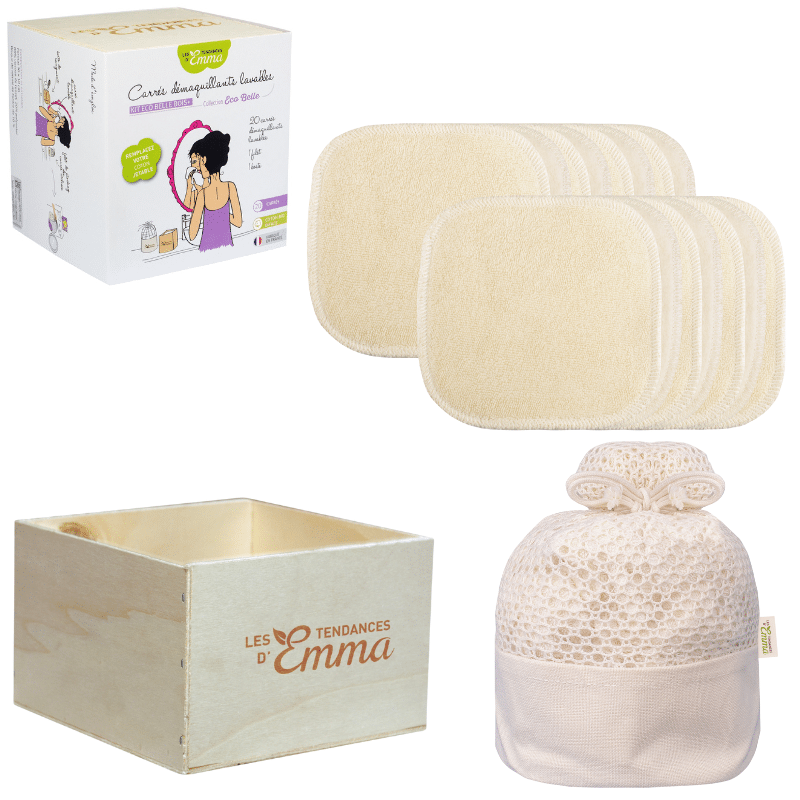 15 ou 20 Cotons lavables en Kit : Kit Eco Belle