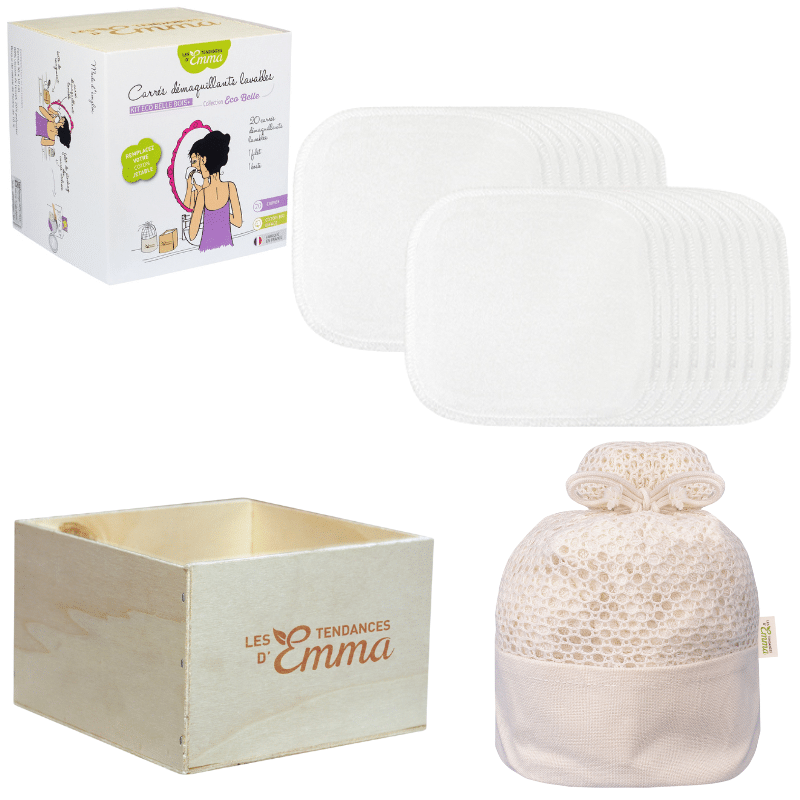 “Et le coton démaquillant, on en parle ?” C’est de là qu’est née la gamme Eco Belle : une routine beauté éco-responsable, sans charge mentale.
🌿 Des gestes simples, des produits durables, zéro prise de tête. Pensée pour durer, conçue avec vous, et surtout : pour vous simplifier la vie.
Le Kit Eco Belle c’est Le geste simple qui remplace le coton avec une facilité déconcertante… On ne change rien !  👉 Découvrez son histoire.