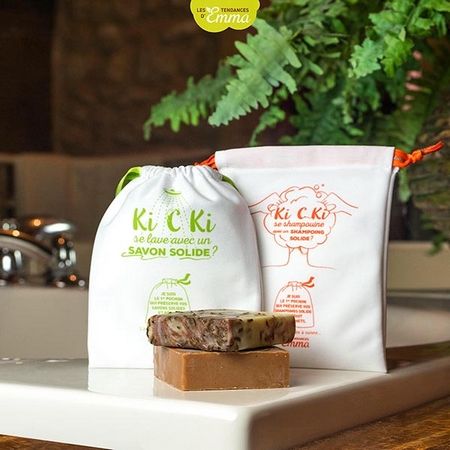 Pochon à savon et shampoing solide !