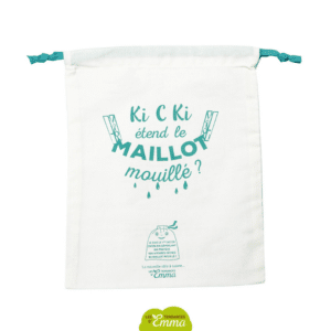 Sac à maillot mouillé en coton bio déperlant